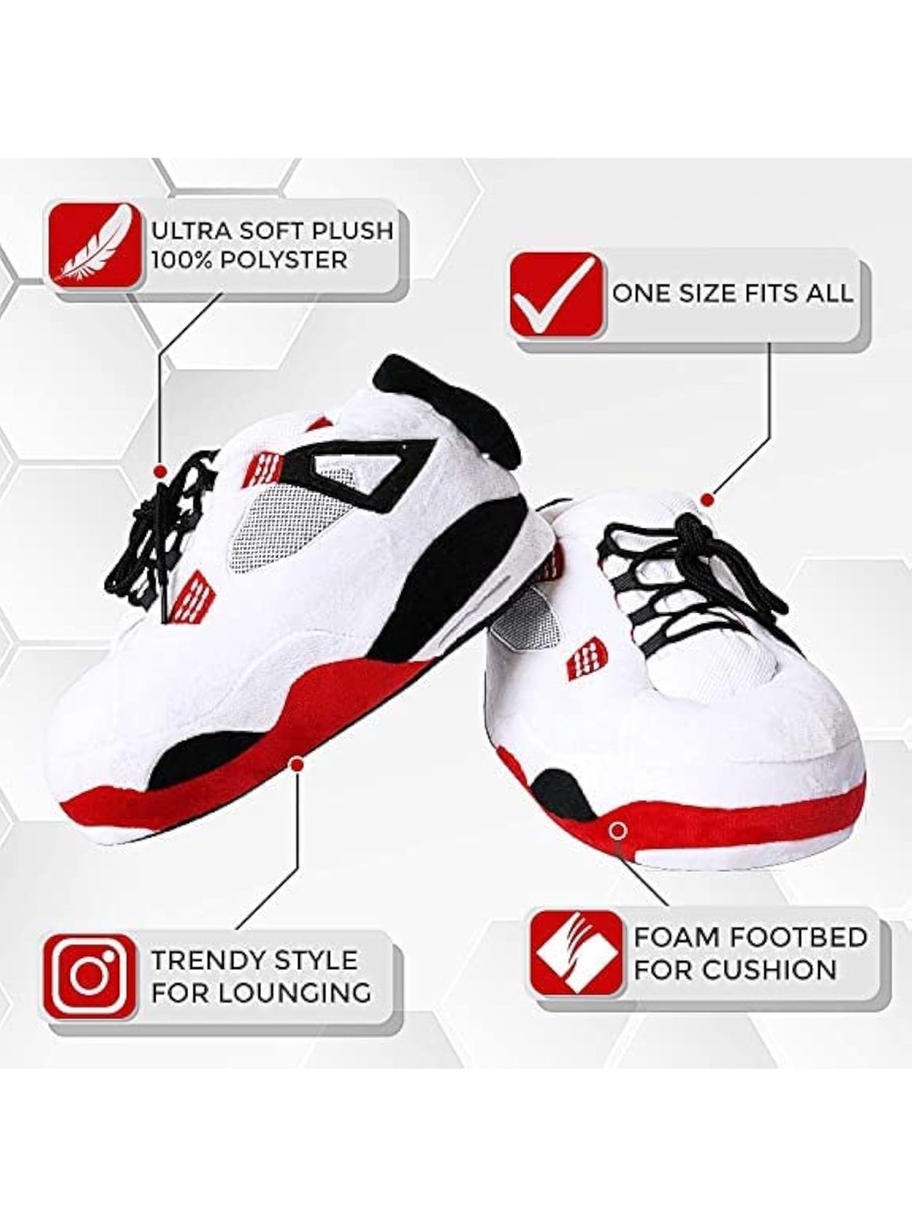 PLUSHIE JORDAN SNEAKER HOUSE SHOES - Picture 3 of 5